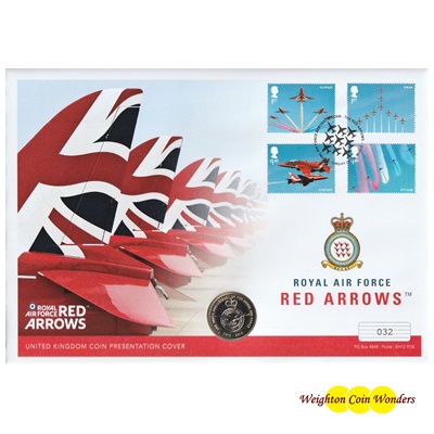 2018 BU £2 Coin - The Red Arrows